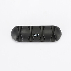 Acheter WE Organisateur de câbles pour bureau ou voiture - 4 emplacements x 2pcs - en silicone - coloris noir