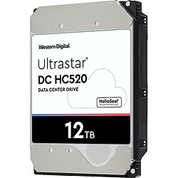 Western Digital Disque dur 12 To 3.5 SATA Ultrastar DC HC520 Disque dur interne Western Digital - 7200rpm - SATA 3.5" - Cache 356 Mo - Compatible NAS