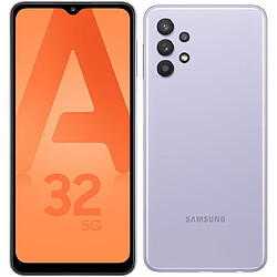 Samsung Galaxy A32 5G 128 Go Lavande Smartphone 6,5" HD+ - HDR - Mediatek MT6853 - RAM 4Go - 5000 mAh - Charge rapide 15W - Caméra 48 MP - Android 11