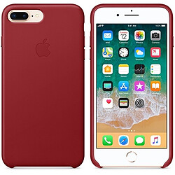 Apple iPhone 8 Plus/7 Plus Leather Case - (PRODUCT)RED pas cher