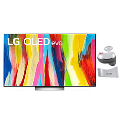 LG TV OLED 55" 139 cm - OLED55C2 - 2022 + Appareil de massage par percussion GM001 TV OLED evo - Ultra HD (4K) - Dalle 100 Hz 10 Bits - 1 ms -  Cinema HDR - FreeSync - Smart TV - Alpha 9 Gen 5 AI 4K (Quad Core) - WebOS 22 / ThinQ AI + Appareil de massage par percussion - Tonifie et raffermie les muscles - Accélere la récupération muscul