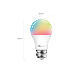 EZVIZ LB1 - Ampoule LED connectée Wi-Fi - Color Dimmable Ampoule connectée Wifi - RGB - Couleur dimmable