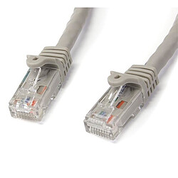 StarTech.com Câble réseau Cat6 Gigabit UTP sans crochet de 1m  Câble réseau Cat6 Gigabit UTP sans crochet de 1m - Cordon Ethernet RJ45 anti-accroc - M/M - Gris