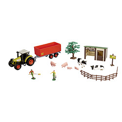 Tracteur Claas Celtis 451 avec accessoires et animaux de la ferme - 802021