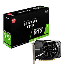 MSI GeForce RTX 3050 AERO ITX 8G OC MSI GeForce RTX 3050 AERO ITX OC - 8 Go GDDR6 - HDMI/Tri DisplayPort - PCI Express (NVIDIA GeForce RTX 3050)