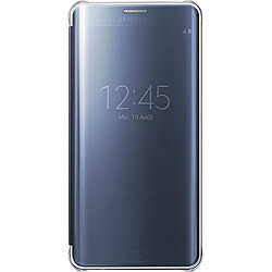 Etui à rabat Clear View Cover Samsung EF-ZG925BB noir pour Samsung Galaxy S6 Edge Plus