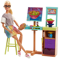 Barbie Coffret Poupée Mannequin - Studio Artistique