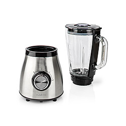 Avis Blender Nedis 800W - 1,5L verre - 2 réglages de vitesses inox