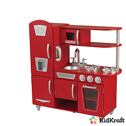 Cuisine enfant en bois Vintage - Rouge - 53173