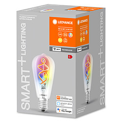 Ledvance Ampoule connectée Smart+ WiFi EDISON FIL 30W E27 - Couleur changeante