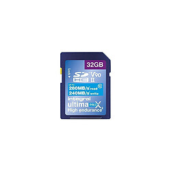 Integral Ultima Pro - 32 Go carte mémoire SDHC - CL10 UHS2 U3 V90 - INSDH32G-280/240U2