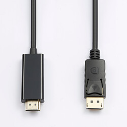 D2 Diffusion D2 Câble DisplayPort vers HDMI, Résolution 4K, 2m, Noir