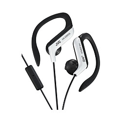 JVC HA-EBR25-W-E Ecouteurs clip oreille sport avec télécommande et microphone