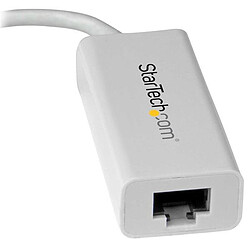 StarTech.com Adaptateur réseau USB-C vers RJ45 Gigabit Ethernet - M/F - USB 3.1 Gen 1 (5 Gb/s) - Blanc