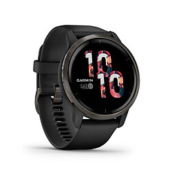 Montre connectée Mixte Garmin - VENU 2  010-02430-11 - Bracelet Silicone Noir pas cher