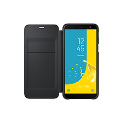 Avis Samsung Flip Wallet Galaxy J6 - Noir