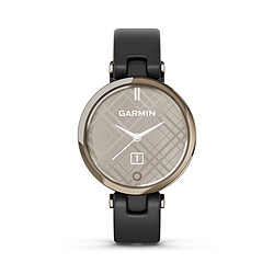 Montre connecté Femme Garmin Lily, Classic 010-02384-B1 - Bracelet Cuir Noir 