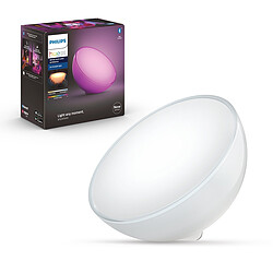 Philips Lampe à poser connectée Hue Go portable - White & Color Ambiance - V2 - blanche sur batterie Lampe d'ambiance connectée Hue Go V2 (dernier modèle avec bluetooth) - Zigbee - Eclairage Couleurs - Fonctionne avec ou sans le pont Hue