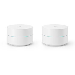 Google Pack de 2 routeurs sans fil - GA00190-FR - Blanc Pack de 2 routeurs sans fil - Wi-Fi Wave 2 AC1200 2x2 - Blanc