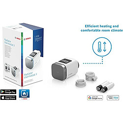 Radiateur  thermostat Bosch II connectée Radiateur thermostat II - 0,5 degré - 3mW - Consommation 220 mA / < 0,8 W - Blanc