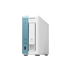 QNAP TS-131K Serveur de stockage en réseau TS-131K QNAP, fonctionnant avec le processeur quad-core 1,7 GHz. Ce modèle dispose de port USB 3.1 Gen 1. Il prend en charge le service du myQNAPcloud.