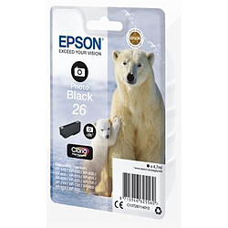 Epson C13T26114012 cartouche d'encre noir ''OURS POLAIRE'' série 26 authentique - Claria Premium N Photo