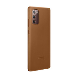 Avis Samsung Coque en cuir pour Galaxy Note 20 - Marron