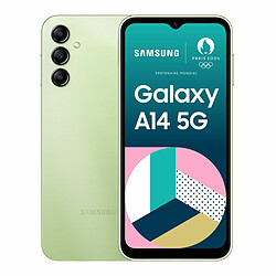 Samsung Galaxy A14 - 5G - 4/64 Go - Lime Smartphone 6,6" FHD+ TFT 60 Hz - 5G - 64 Go - Android 13.0 One UI 5.1 Core - Triple capteur photo et selfie 13MP