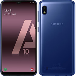 Samsung Galaxy A10 - 32 Go - Bleu + Micro SD 32 Go · Reconditionné Smartphone 6,2'' HD+ - 4G - 32 Go - Android 9.0 - Batterie 3400 mAh - Reconnaissance faciale