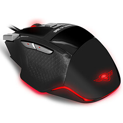 Spirit of Gamer PRO-M8 Pack Souris + Tapis gamer - Filaire - Rétro-éclairage 4 couleurs - Capteur optique AVAGO IC 3050 - 4000 DPI - 7 boutons - Droitier - Noir - Tapis de souris 228 x 188 x 3 mm