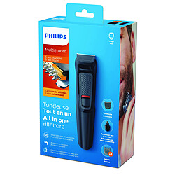 Philips Tondeuse visage Multigroom series 3000 - MG3710/15 - Noir pas cher