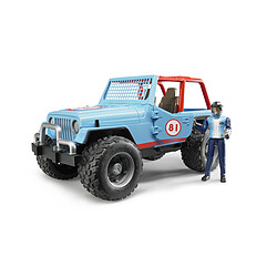 Bruder Jeep Cross Country Racer Bleue avec Conducteur - 2541 pas cher