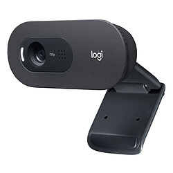 Logitech Webcam HD C505E - Noir Webcam professionnelle 720p -  Micro omnidirectionnel, anti-parasite - Champ de vision diagonal fixe de 60 degrés