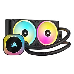 Corsair iCUE LINK H100i RGB 240mm - Noir Kit Watercooling pour processeur - RGB - 240mm - PWM - LED