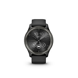 Montres connectées Mixtes Garmin 010-02665-00 - Bracelet Silicone Noir 