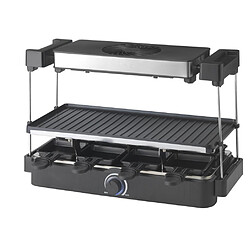 Trebs Appareil multi grill de table avec hotte 3 en 1 (grillade, plancha et raclette)