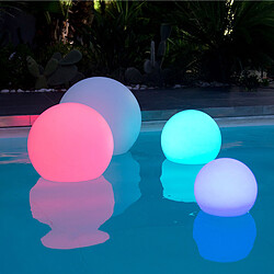 Avis lumisky - boule lumineuse multicolore rechargeable d'extérieur d.50cm - bobby c50