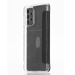 WE Etui folio DOS TRANSPARENT SAMSUNG GALAXY A33 5G: Rabat noir - dos transparent - léger - ultra-fin – accès caméra - porte-carte