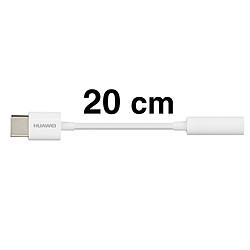 Avis Huawei Câble adaptateur audio USB-C/Jack CM20 - Blanc