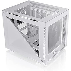 THERMALTAKE Divider 200 TG Snow Micro-ATX - Blanc - Avec fenêtre