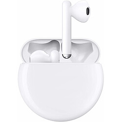 Huawei Freebuds 3 - Blanc Ecouteurs Bluetooth - True wireless - Réduction de bruit active - 20h d'autonomie - Contrôle tactile