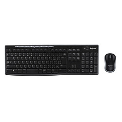 Logitech Pack clavier + souris Wireless Combo MK270 Pack clavier à membrane - Azerty - Pave numérique + souris sans fil - Optique - 3 boutons - Ambidextre