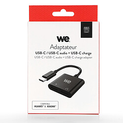 WE Double Adaptateur USB C et Adaptateur de Charge/Répartiteur, Charge 2 en 1 Type C / USB C et Prise Casque de Musique Compatible Huawei Mate 20, Google Pixel 2/2 XL, Pixel 3/3 XL, Xiaomi Samsung WE Double Adaptateur USB C et Adaptateur de Charge/Répartiteur, Charge 2 en 1 Type C / USB C et Prise Casque de Musique Compatible Huawei Mate 20, Google Pixel 2/2 XL, Pixel 3/3 XL, Xiaomi Samsung