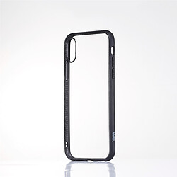 We Coque contour mat- iPhone Xs Max Protection dos transparente Contour noir