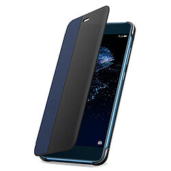 Etui folio bleu foncé et noir pour Huawei P10