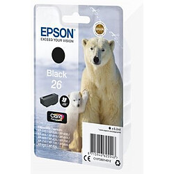 Epson C13T26014012 cartouche d'encre noir ''OURS POLAIRE'' série 26 authentique - Claria Premium N