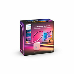 Philips Hue Lighstrip pour PC - Hue Play Gradiant 32/34 pouces + Hue Pont de connexion Conçu pour les moniteurs de 32" à 34" - Eclairage immersif - Variation des couleurs LED - Alimentation électrique fournie avec les supports - Pont de connexion inclus