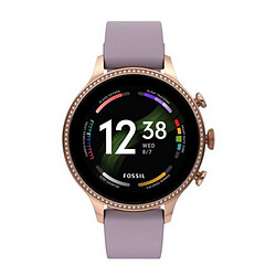 Fossil Montres Montre connectée Femme Fossil GEN 6 SMARTWATCH FTW6080 - Bracelet Silicone Violet