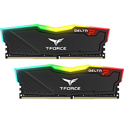 T-Force Delta RGB - 2 x 16 Go - DDR4 3200 MHz CL 16 - Noir