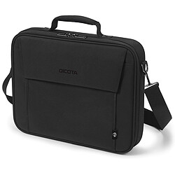 DICOTA Sacoche Ecologique MULTI BASE Noir pour PC Portable 13"-14.1" Légère protection polyester cadre métal compartiments Garantie a vie D31323-RPET